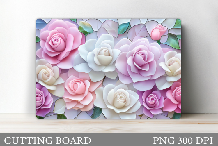 Roses Cutting Board. Flowers Cutting Board Sublimation