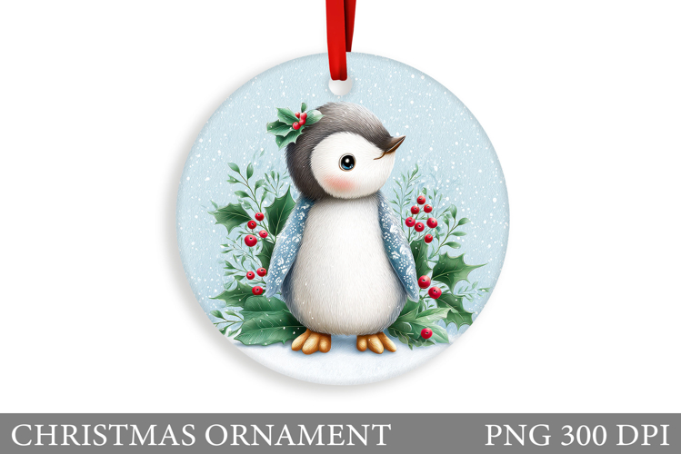 Christmas Penguin Clipart Image 2