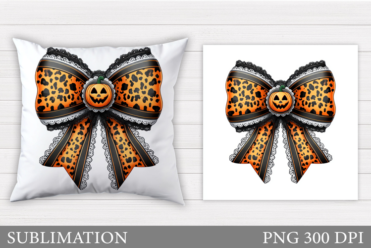 Halloween Bow Pillow Design. Halloween Pillow Sublimation