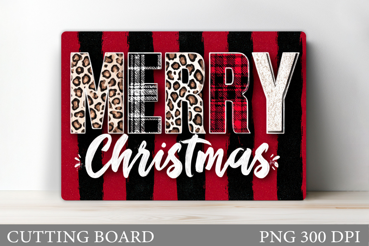 Merry Christmas Cutting Board. Christmas Cutting Board