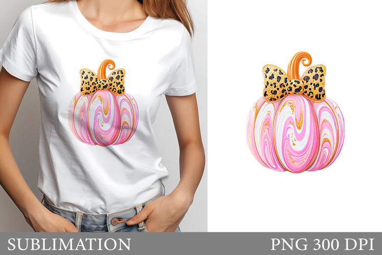 Pumpkin T-Shirt Design. Pumpkin Sublimation