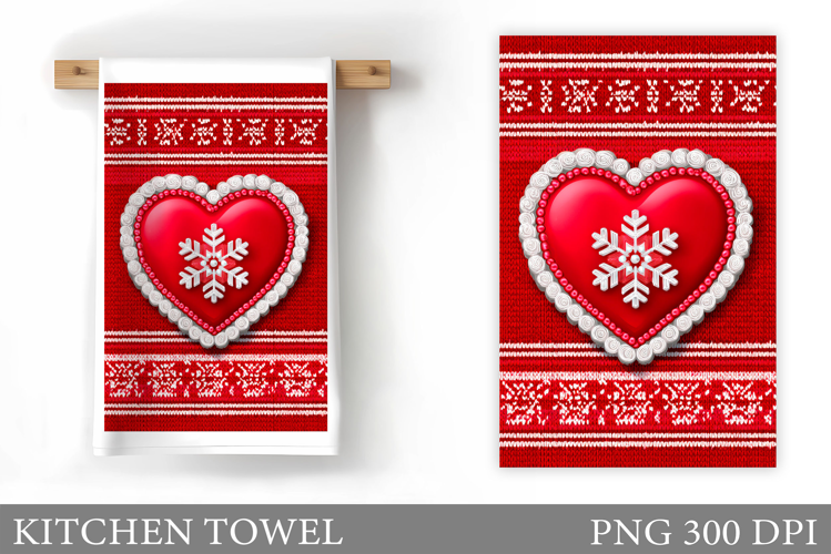 Christmas Kitchen Towel Design. Christmas Sublimation