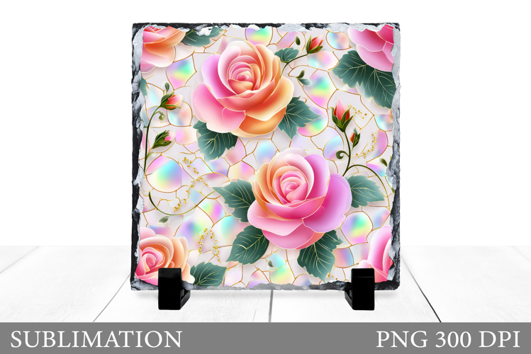Roses Sublimation. Roses Slate Sublimation