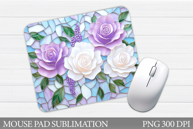 Roses Mouse Pad Sublimation. Flowers Mouse Pad Design