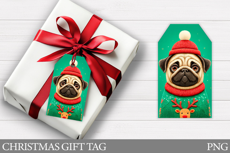 Christmas Gift Tags. Christmas Dog Gift Tag Printable