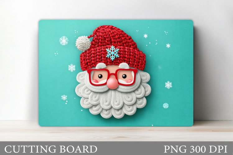 Santa Claus Cutting Board. Christmas Cutting Board