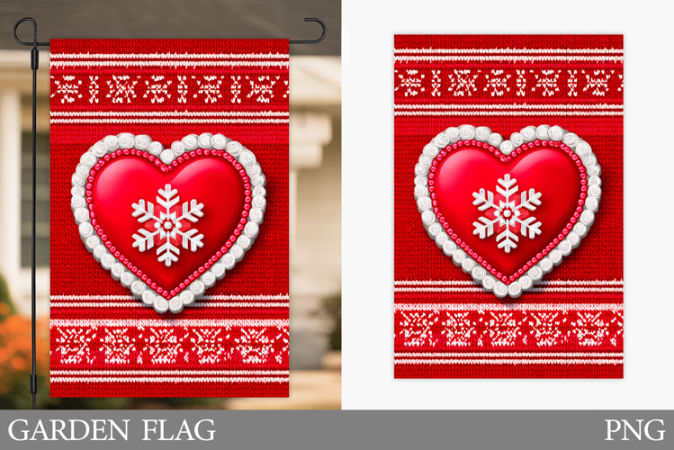 Christmas Garden Flag Design. Christmas Sublimation