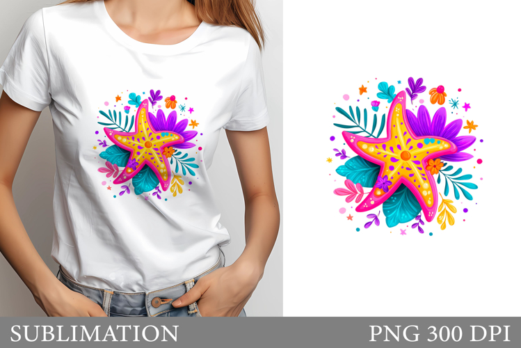 Starfish T-Shirt Design. Starfish Sublimation