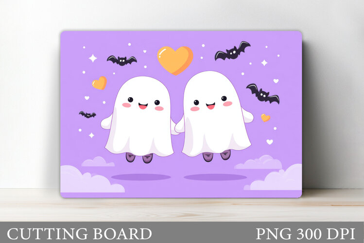 Halloween Ghost Cutting Board. Halloween Cutting Board example image 1