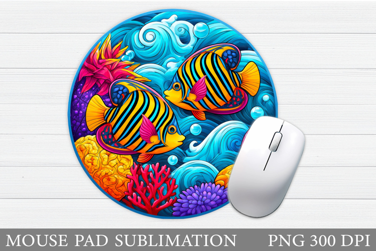 Fish Mouse Pad Design. Fish Sublimation