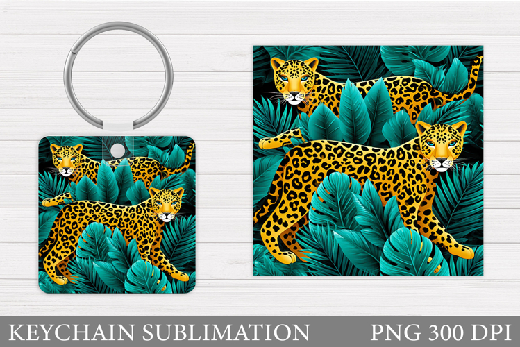 Leopard Keychain Design. Leopard Sublimation