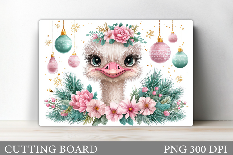 Christmas Peacock Cutting Board. Christmas Cutting Board