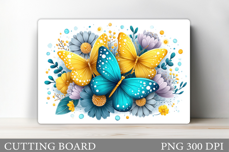 Butterfly Cutting Board Design. Butterfly Sublimation
