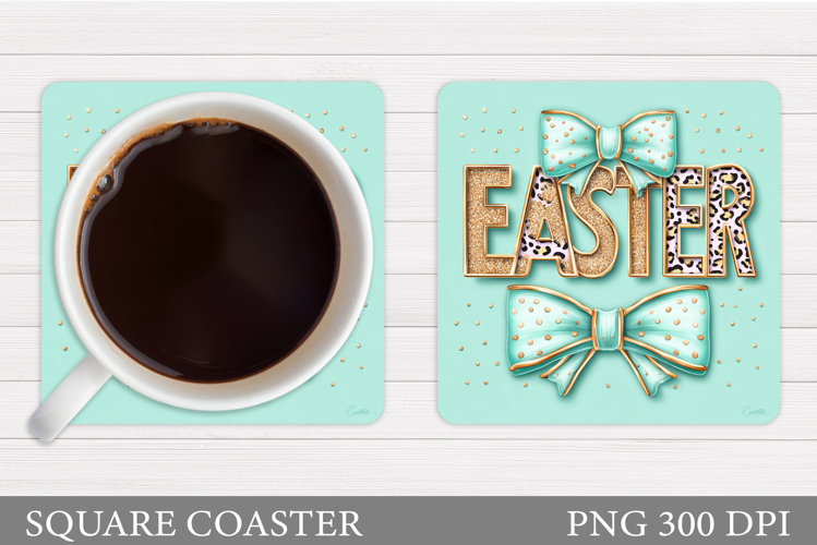 Easter Coaster Design. Easter Coaster Sublimation