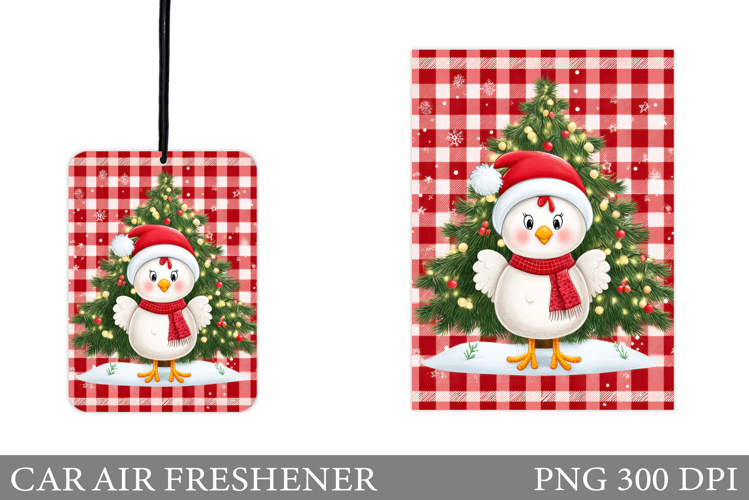 Cute Chicken Car Air Freshener. Christmas Car Air Freshener