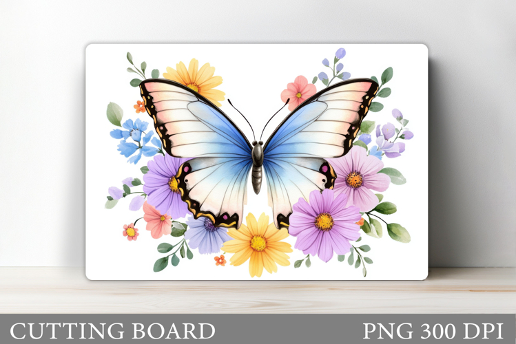 Butterfly Cutting Board Design. Butterfly Sublimation