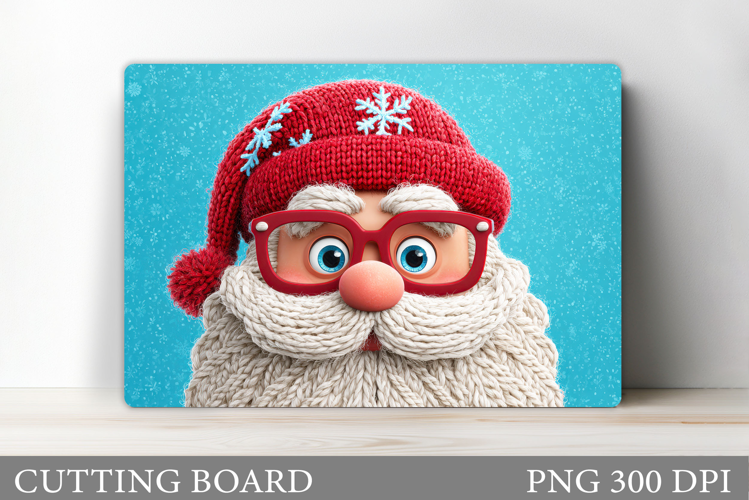 Santa Claus Cutting Board. Christmas Cutting Board