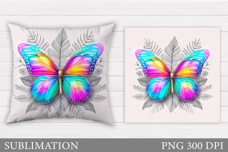 Butterfly Pillow Design. Butterfly Sublimation