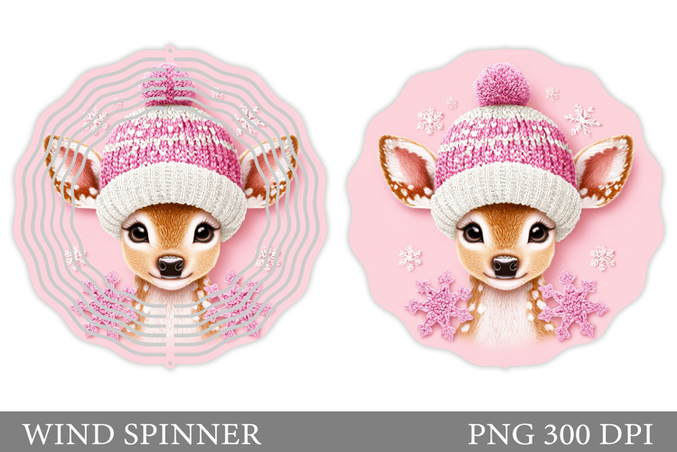 Christmas Deer Wind Spinner. Christmas Wind Spinner Design