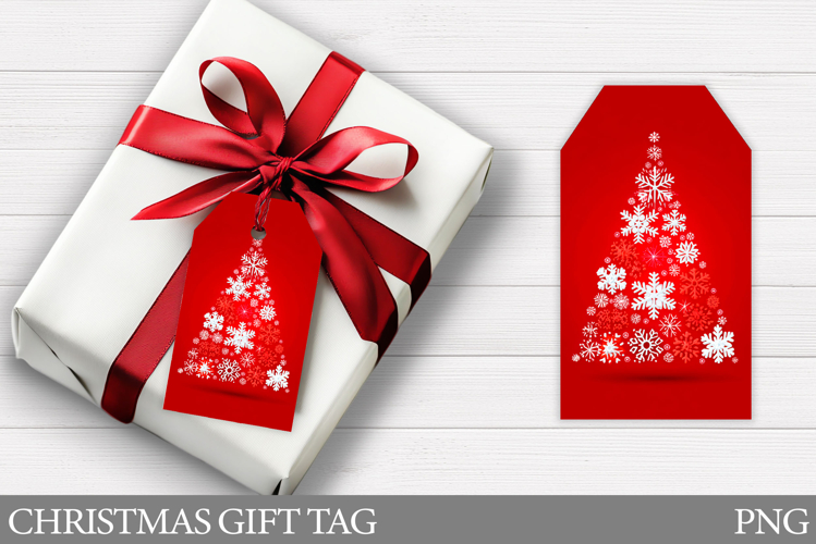 Christmas Gift Tag Printable. Christmas Tree Gift Tag Design