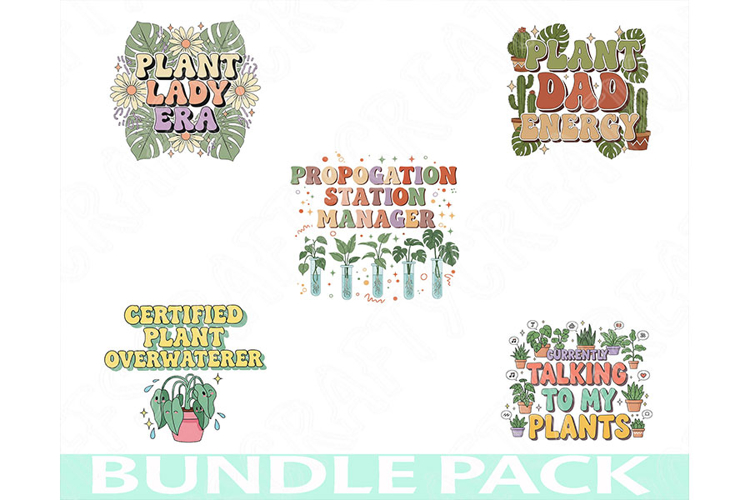 Plant Lover Png Bundle, Gardening Quotes Clipart Funny Plant