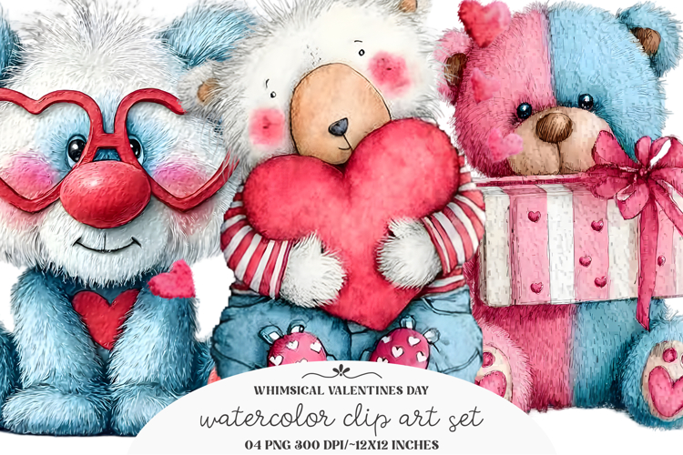 Whimsical Valentines Day Clipart