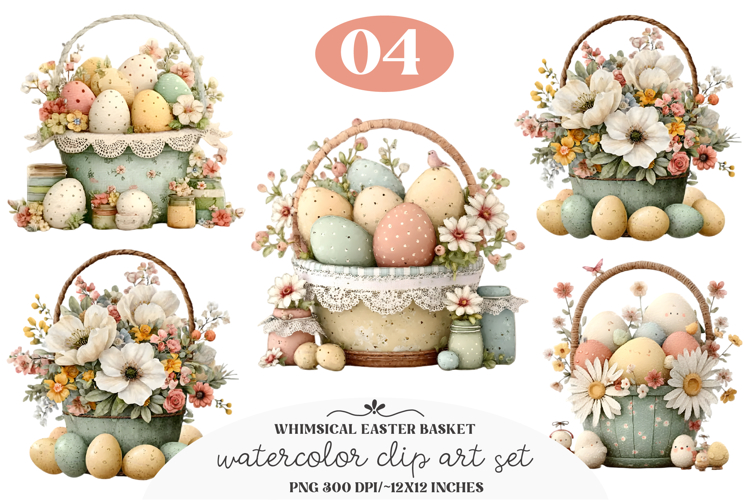 Easter Basket Clipart
