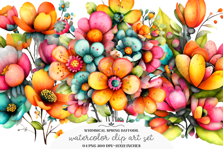 Spring Flowers Clipart Image 7