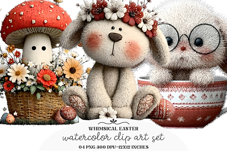 Whimsical Easter Clipart