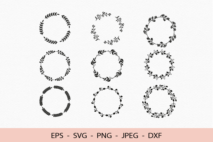Floral Wreath Svg Image 7