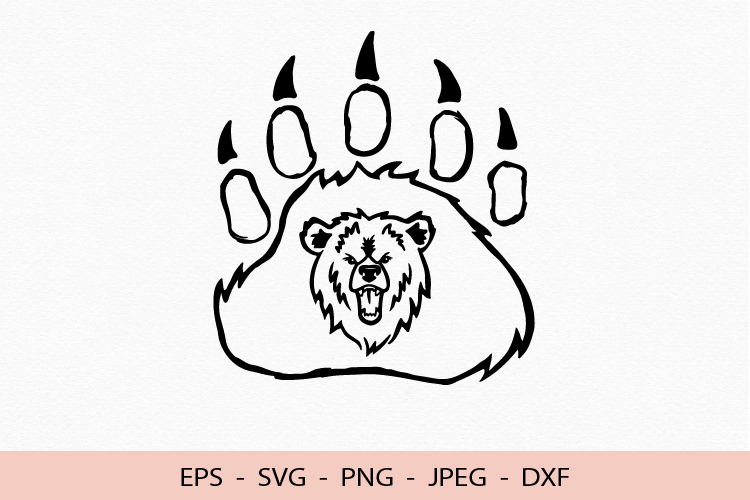 Bear Paw Svg Image 9