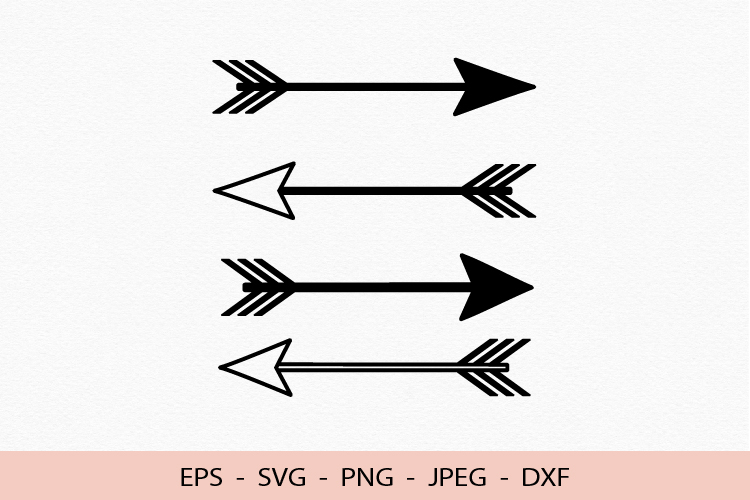 Arrow SVG For Crafting Archery Arrow DXF PNG