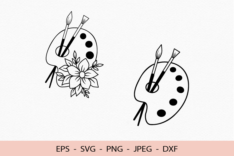 Floral Outline Svg Image 15