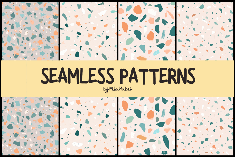 Modern Terrazzo Colorful Texture Patterns