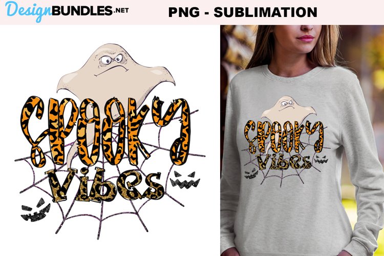 Halloween animal print sublimation |Spooky vibes sublimation