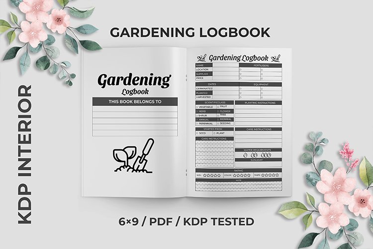Gardening Logbook KDP Interior example image 1