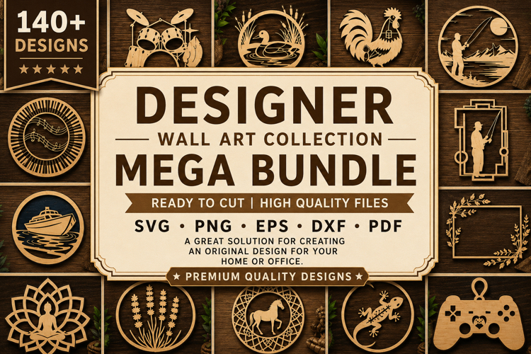 Designer Wall Art Collection SVG Bundle,Laser Cut svg Bundle