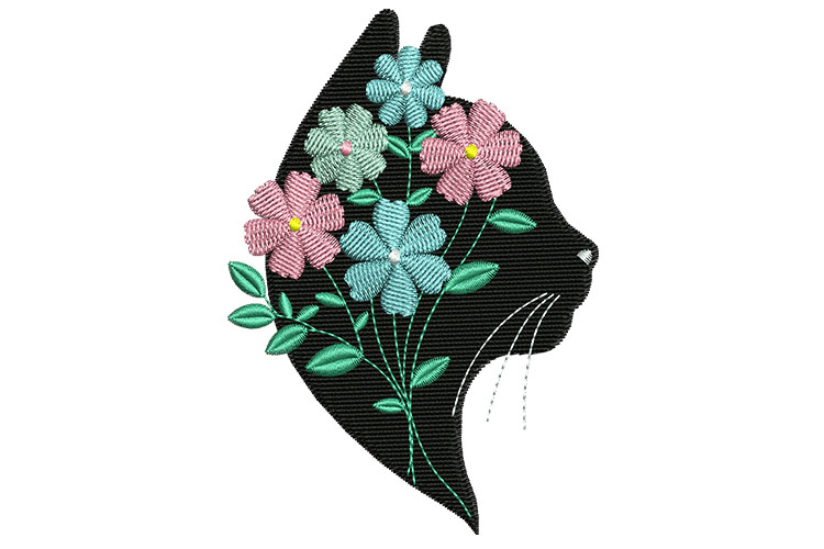 Cat Embroidery Designs Image 8