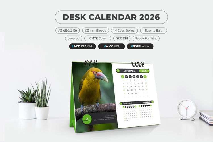A5 Calendar 2026 Printable