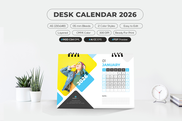 Desktop Calendar 2026