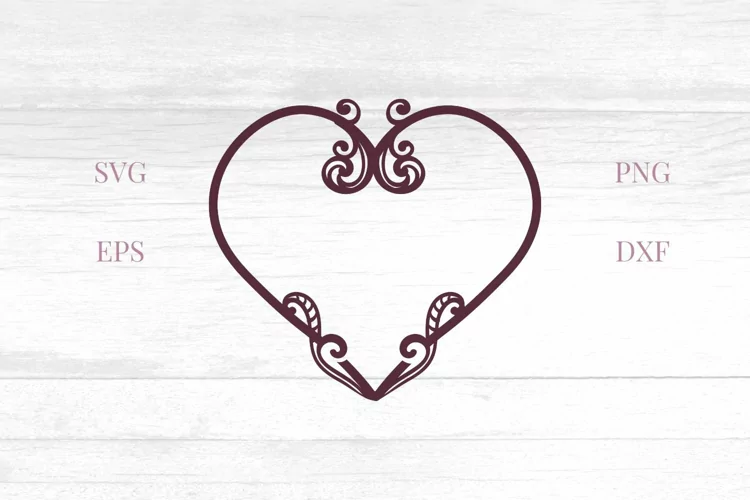 Detailed Vintage Heart SVG