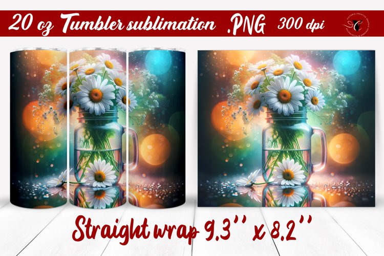 20 Oz Sublimation Tumbler Wrap Image 21