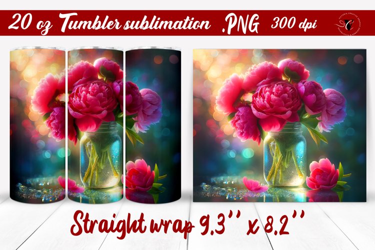 20 Oz Sublimation Tumbler Wrap Image 12