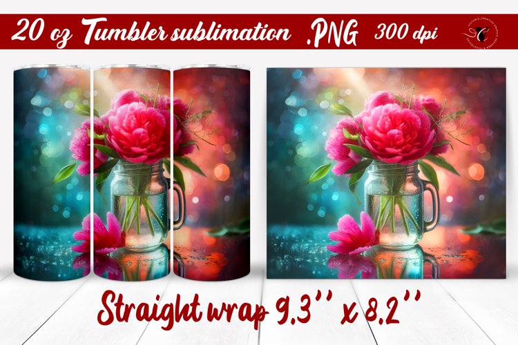 20 Oz Sublimation Tumbler Wrap Image 11
