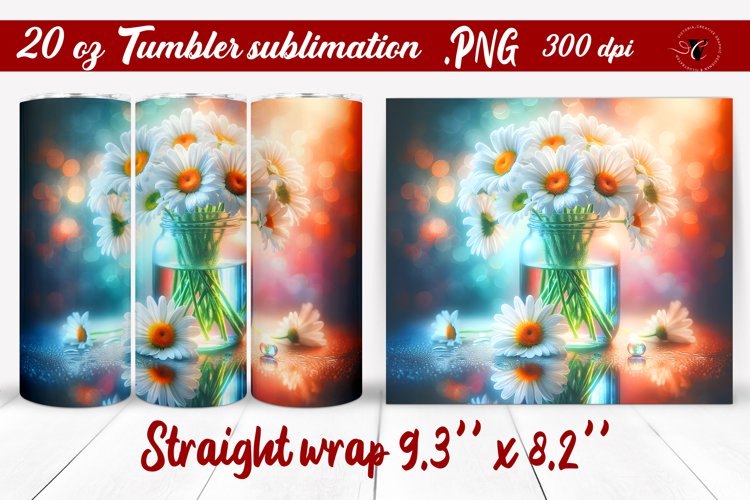 20 Oz Sublimation Tumbler Wrap Image 10