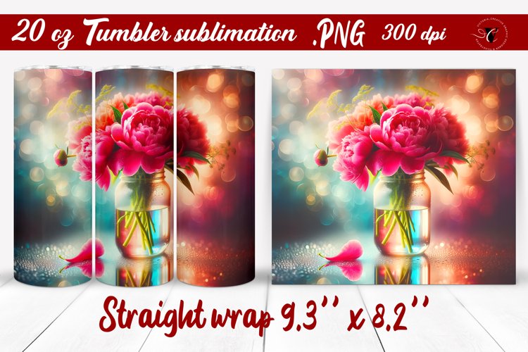 20 Oz Sublimation Tumbler Wrap Image 9