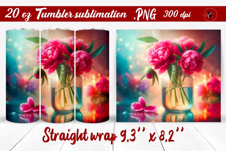 20 Oz Sublimation Tumbler Wrap Image 8