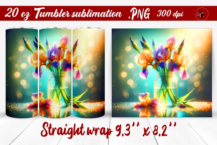 20 Oz Sublimation Tumbler Wrap Image 6