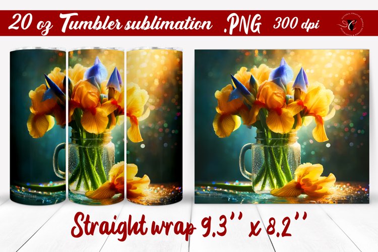 20 Oz Sublimation Tumbler Wrap Image 5