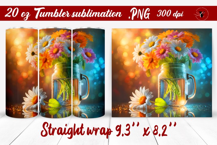 20 Oz Sublimation Tumbler Wrap Image 23